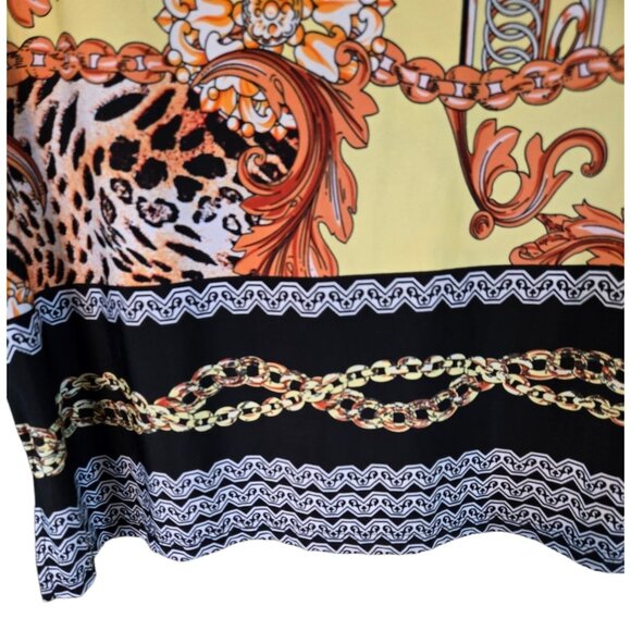 Dots Scoop Neck Bodycon Dress 3/4 Sleeve - Picture 3 of 7